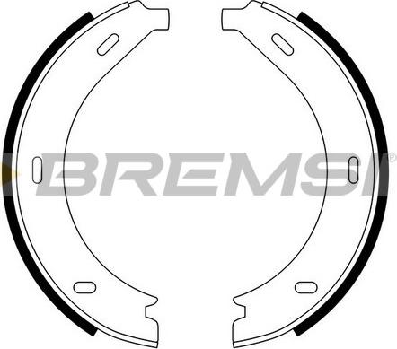 Bremsi GF0305 - Комплект гальм, ручник, парковка autocars.com.ua