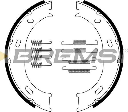 Bremsi GF0306-1 - Комплект тормозов, ручник, парковка autodnr.net