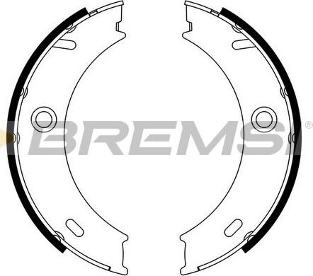 Bremsi GF0307 - Комплект гальм, ручник, парковка autocars.com.ua