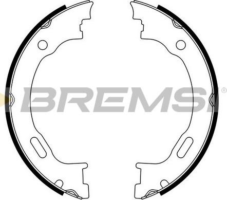 Bremsi GF0310 - Комплект гальм, ручник, парковка autocars.com.ua
