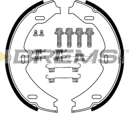 Bremsi GF0311-1 - Комплект гальм, ручник, парковка autocars.com.ua