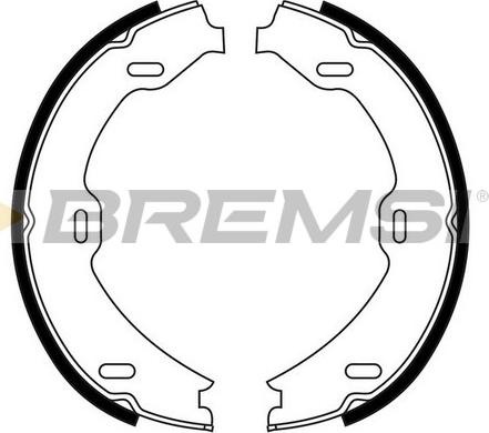 Bremsi GF0311 - Комплект гальм, ручник, парковка autocars.com.ua