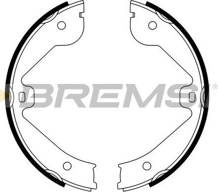 Bremsi GF0314 - Комплект гальм, ручник, парковка autocars.com.ua
