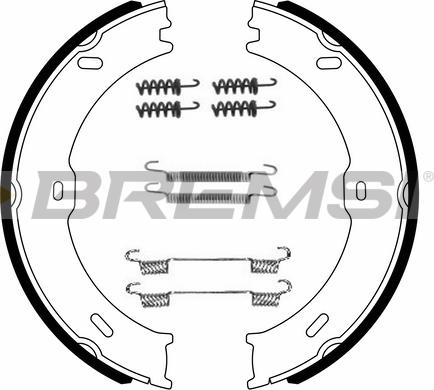 Bremsi GF0315-1 - Комплект гальм, ручник, парковка autocars.com.ua