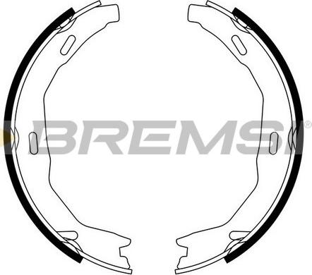 Bremsi GF0317 - Комплект гальм, ручник, парковка autocars.com.ua