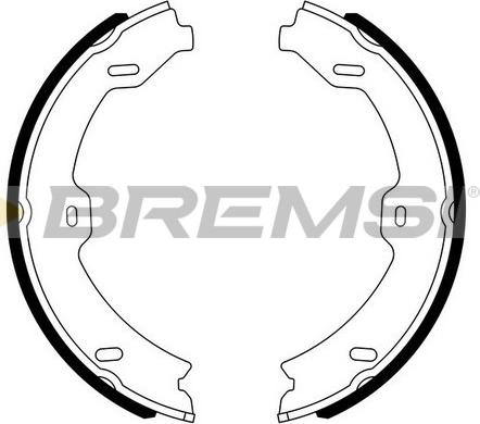 Bremsi GF0318 - Комплект гальм, ручник, парковка autocars.com.ua