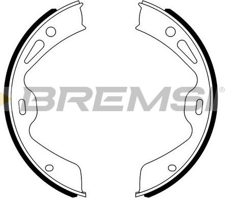 Bremsi GF0330 - Комплект гальм, ручник, парковка autocars.com.ua