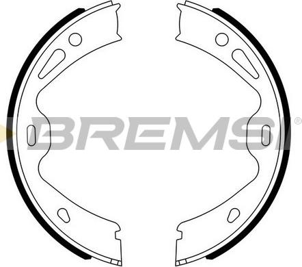 Bremsi GF0331 - Комплект гальм, ручник, парковка autocars.com.ua