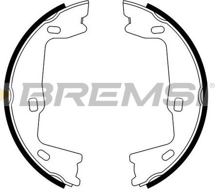 Bremsi GF0349 - Комплект гальм, ручник, парковка autocars.com.ua