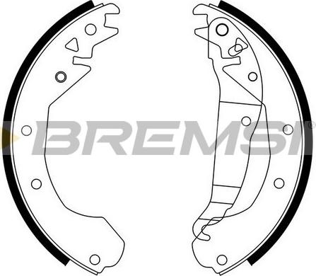 Bremsi GF0351 - Комплект тормозных колодок, барабанные autodnr.net