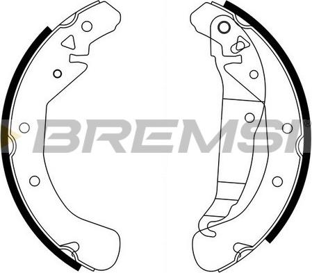 Bremsi GF0358 - Комплект тормозных колодок, барабанные autodnr.net