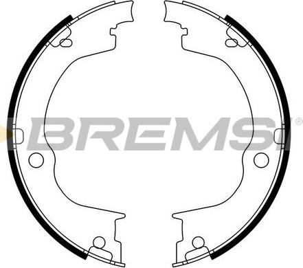 Bremsi GF0360 - Комплект гальм, ручник, парковка autocars.com.ua