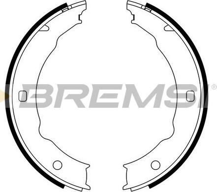 Bremsi GF0387 - Комплект гальм, ручник, парковка autocars.com.ua