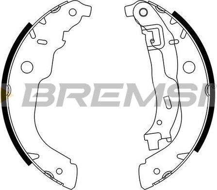 Bremsi GF0389 - Комплект тормозных колодок, барабанные autodnr.net