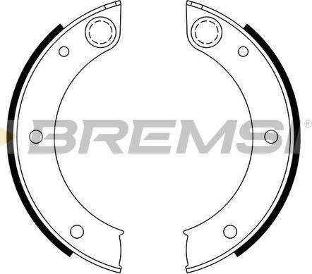 Bremsi GF0396 - Комплект гальм, ручник, парковка autocars.com.ua