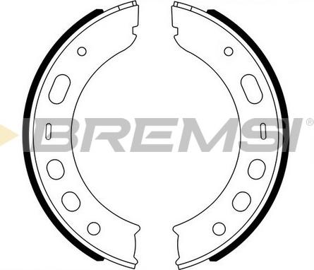 Bremsi GF0399A - Комплект гальм, ручник, парковка autocars.com.ua