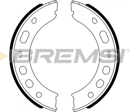 Bremsi GF0399 - Комплект гальм, ручник, парковка autocars.com.ua