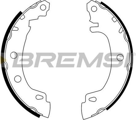 Bremsi GF0405 - Комплект гальм, барабанний механізм autocars.com.ua