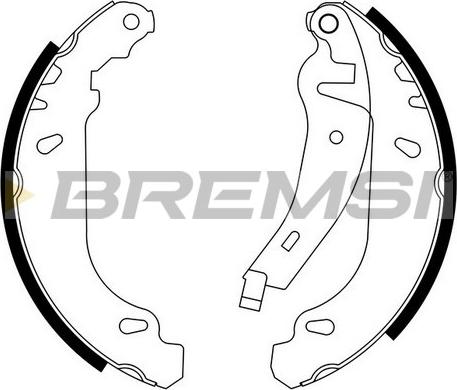 Bremsi GF04152 - Комплект гальм, барабанний механізм autocars.com.ua