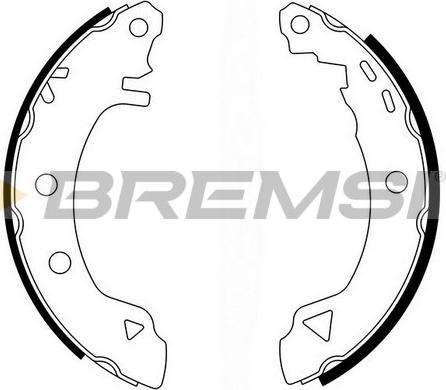Bremsi GF0418 - Комплект тормозных колодок, барабанные autodnr.net