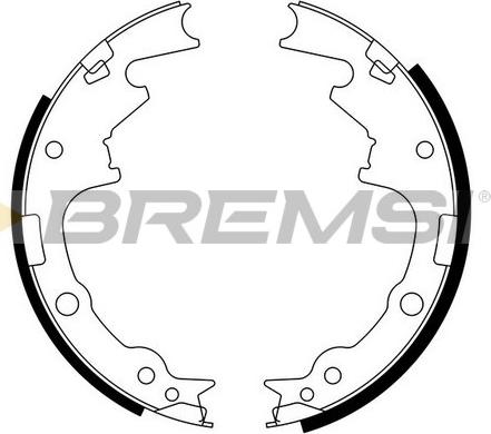 Bremsi GF0420 - Комплект гальм, барабанний механізм autocars.com.ua