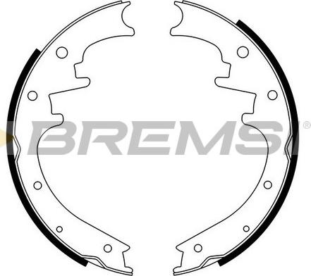 Bremsi GF0423 - Комплект гальм, барабанний механізм autocars.com.ua
