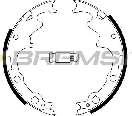 Bremsi GF0424 - Комплект гальм, барабанний механізм autocars.com.ua