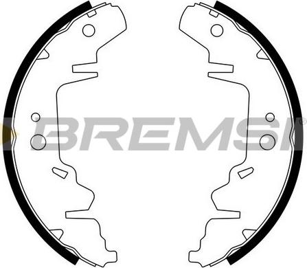 Bremsi GF0426 - Комплект гальм, барабанний механізм autocars.com.ua