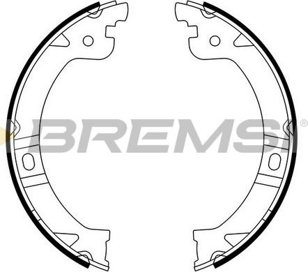 Bremsi GF0429 - Комплект гальм, ручник, парковка autocars.com.ua