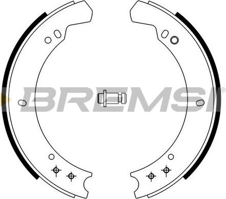 Bremsi GF0434 - Комплект гальм, барабанний механізм autocars.com.ua