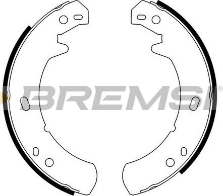 Bremsi GF0439 - Комплект гальм, ручник, парковка autocars.com.ua