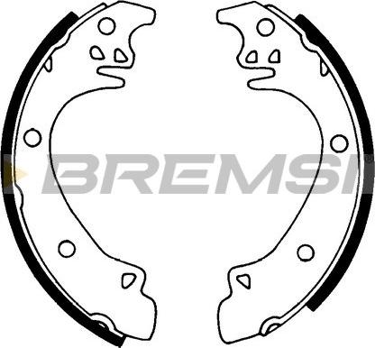 Bremsi GF0444 - Комплект тормозных колодок, барабанные autodnr.net