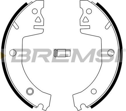 Bremsi GF0472 - Комплект тормозных колодок, барабанные autodnr.net