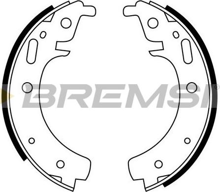 Bremsi GF0502 - Комплект гальм, барабанний механізм autocars.com.ua