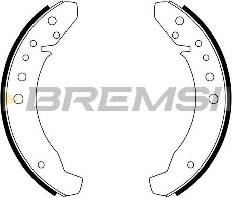 Bremsi GF0534 - Комплект гальм, барабанний механізм autocars.com.ua