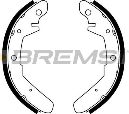 Bremsi GF0551 - Комплект тормозных колодок, барабанные autodnr.net