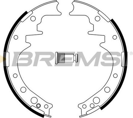 Bremsi GF0554 - Комплект гальм, барабанний механізм autocars.com.ua