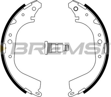 Bremsi GF0555A - Комплект гальм, барабанний механізм autocars.com.ua