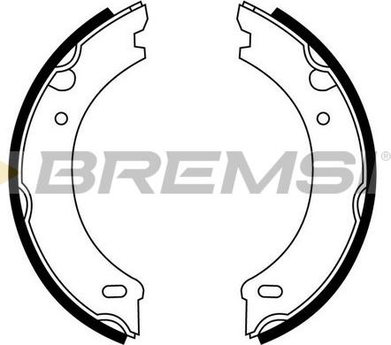 Bremsi GF0605 - Комплект гальм, ручник, парковка autocars.com.ua