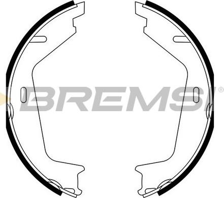 Bremsi GF0608A - Комплект тормозов, ручник, парковка autodnr.net