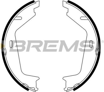 Bremsi GF0608 - Комплект тормозов, ручник, парковка autodnr.net