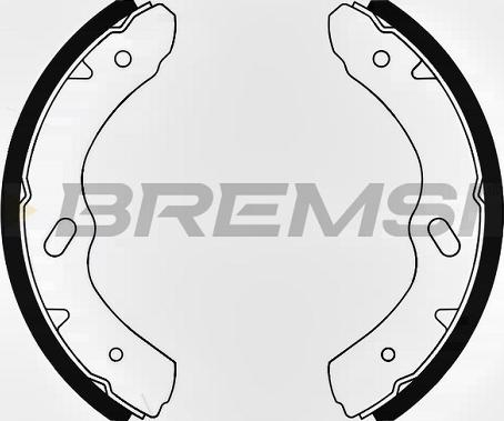 Bremsi GF0641 - Комплект гальм, барабанний механізм autocars.com.ua