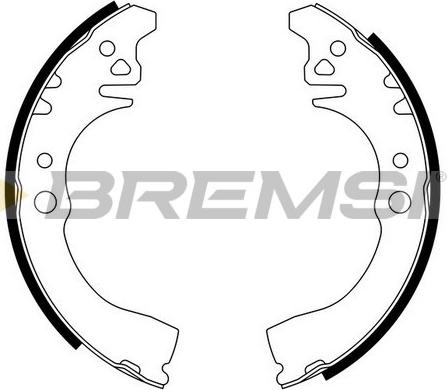 Bremsi GF0661 - Комплект тормозных колодок, барабанные autodnr.net