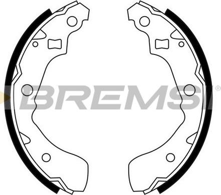 Bremsi GF0665 - Комплект гальм, барабанний механізм autocars.com.ua
