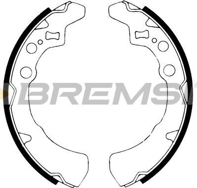 Bremsi GF0671 - Комплект тормозных колодок, барабанные autodnr.net