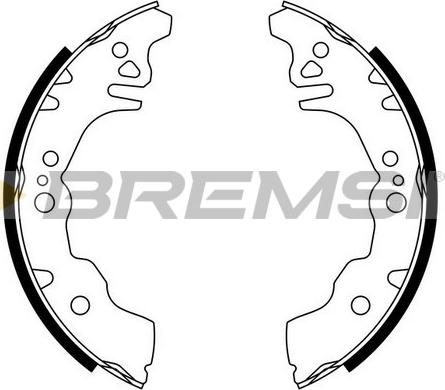 Bremsi GF0674 - Комплект гальм, барабанний механізм autocars.com.ua