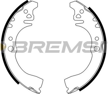 Bremsi GF0676 - Комплект гальм, барабанний механізм autocars.com.ua
