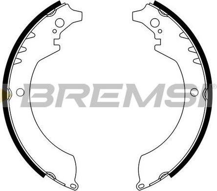 Bremsi GF0679 - Комплект тормозных колодок, барабанные autodnr.net