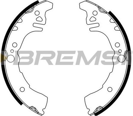 Bremsi GF0681 - Комплект гальм, барабанний механізм autocars.com.ua