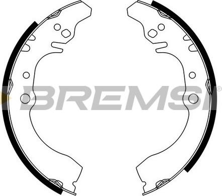 Bremsi GF0682 - Комплект тормозных колодок, барабанные autodnr.net